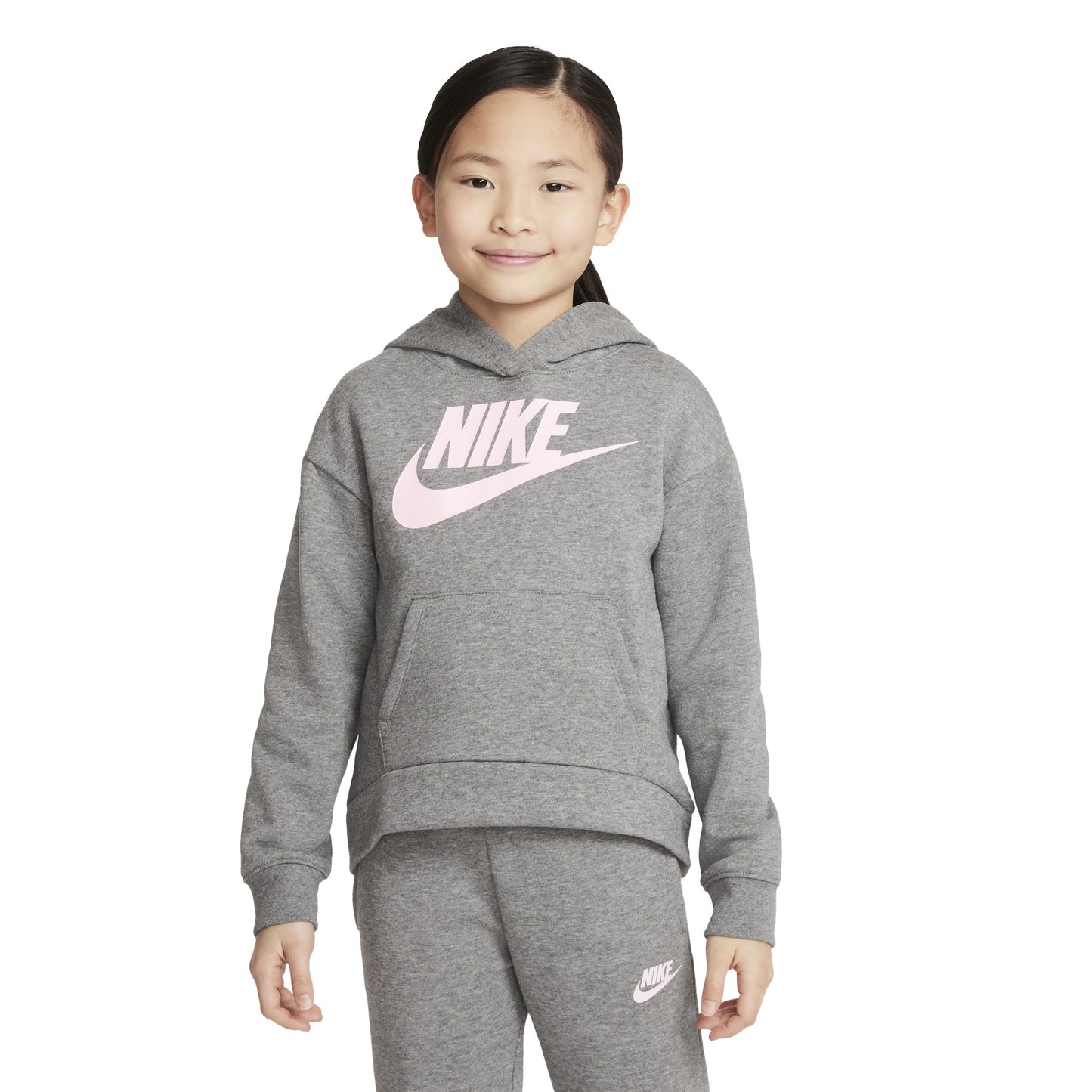 Nike Club barna hettupeysa