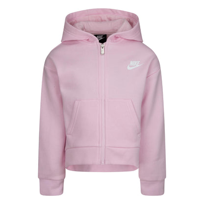 Nike Club barna rennd hettupeysa