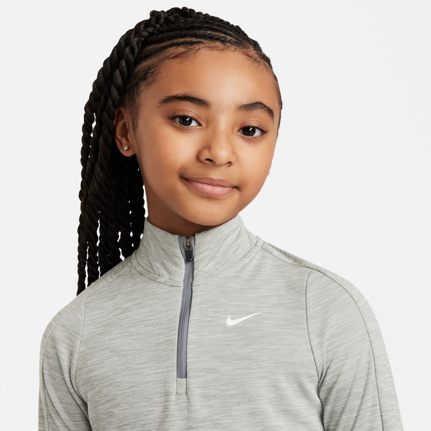 Nike DRI-FIT zip neck langermabolur