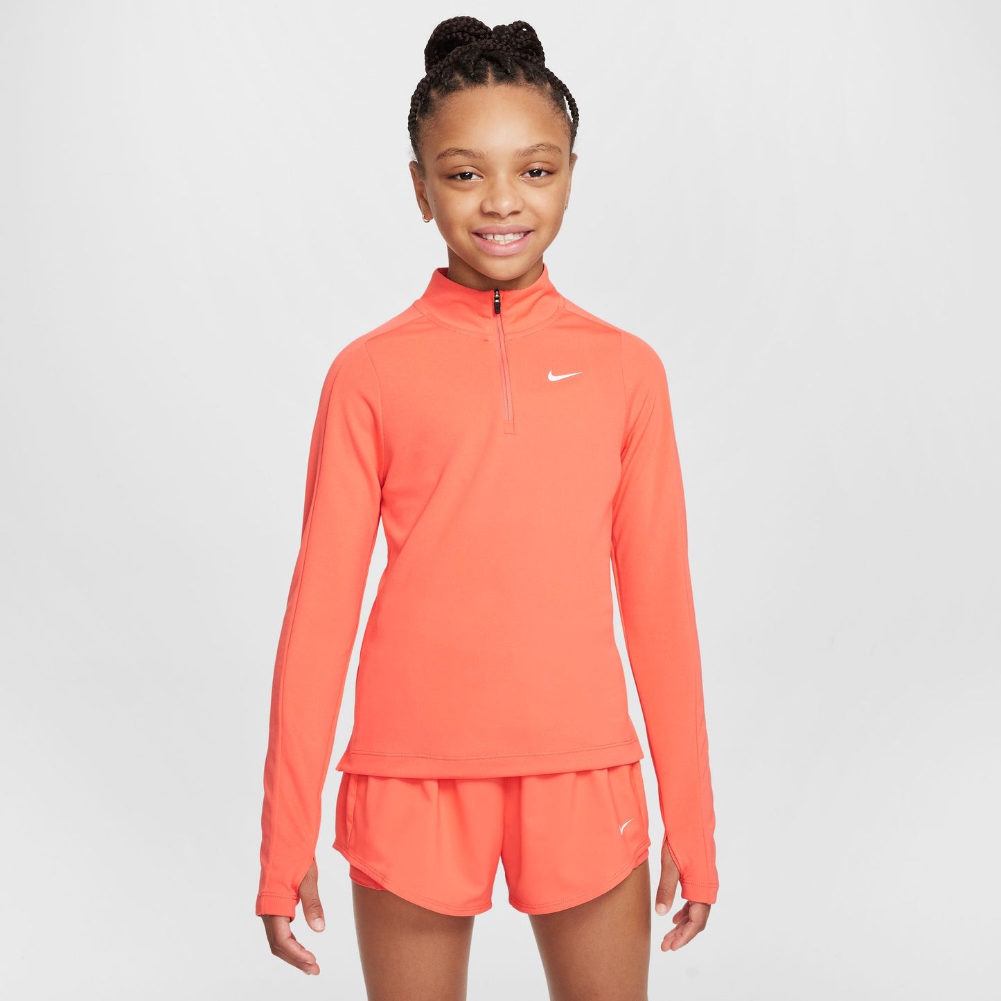 Nike DRI-FIT zip neck langermabolur